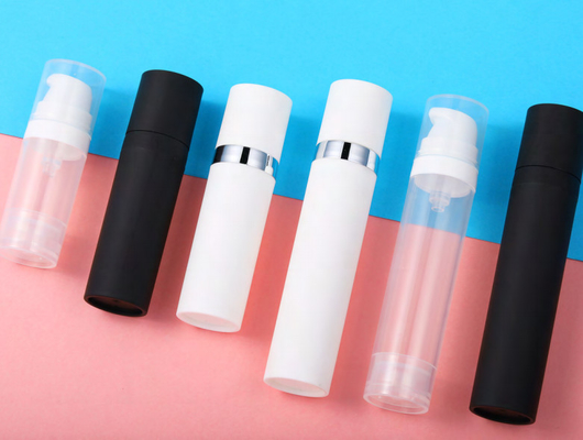 Empty Airless Lotion Container Pump Dispenser Travel Shampoo Botol 5ml 10ml 15ml 25ml