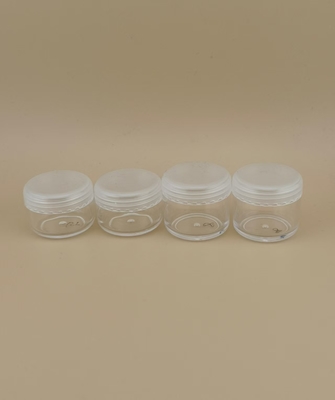 Botol krim plastik putih mini dengan tutup sekrup untuk lotion