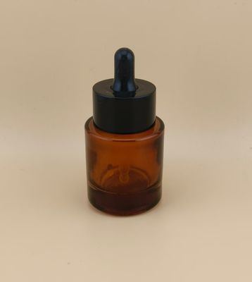 Botol Tetes Kaca Kecil Cokelat Desain Halus untuk Esens Wajah