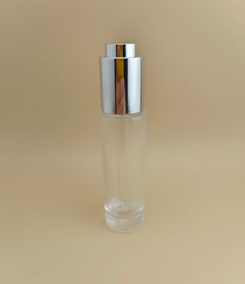 Desain Halus Botol Tetes Panjang Bulat Halus Jelas K-GBL30 untuk Esens