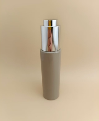 Desain halus Brown halus bulat botol dropper panjang K-GBL30 untuk Essence