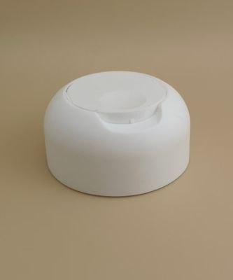Cap Pencet-Down Putih Plastik Lempar Matte untuk Botol Shampoo