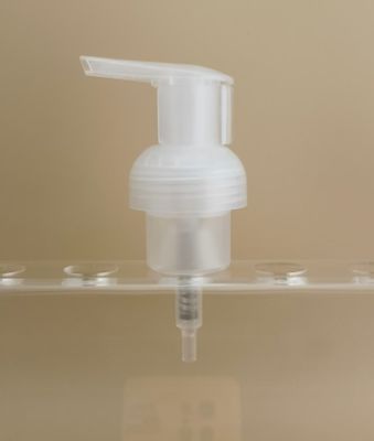Desain halus Pompa busa plastik bening untuk botol sampo