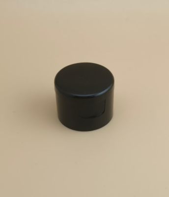 Tutup Bulat Plastik Hitam Halus untuk Botol Kosmetik