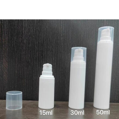 Putih Hitam Serum Plastik 50ml Airless Pompa Botol PP untuk Dijual