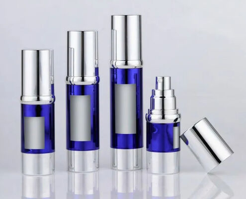 Kosmetik lotion perawatan kulit krim serum pompa tanpa udara botol vakum plastik 30ml