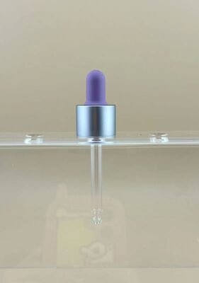 Disesuaikan Perak 18/412 Aluminium Cap Kaca Dropper Kosmetik untuk Lotion Pump Botol