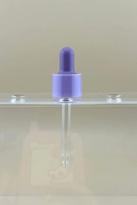 Disesuaikan 18/412 Botol Minyak Esensial Pipette Kaca Dropper Plastik PP Smooth Dropper