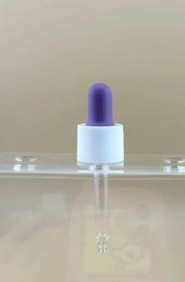 Custom 18/412 Matte Rubber Dropper Cap untuk Botol Minyak Esensial Plastik