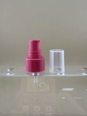 Pompa perawatan krim lotion pink kosmetik 20/410 untuk perawatan kulit botol kaca minyak esensial
