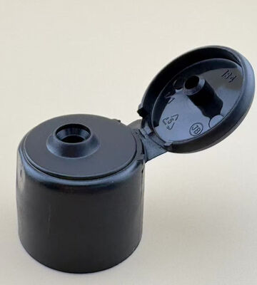 Black Matte Flip Top Cap 24/410 untuk Botol Shampoo