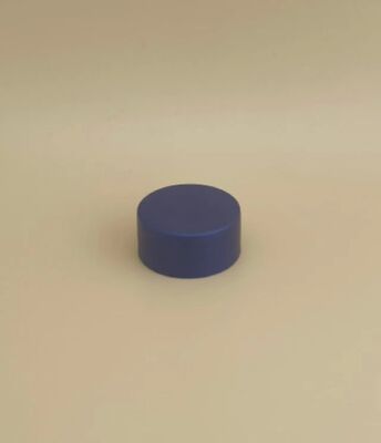 Desain Ringan Tutup Plastik Biru Hitam untuk Botol Perawatan Kulit
