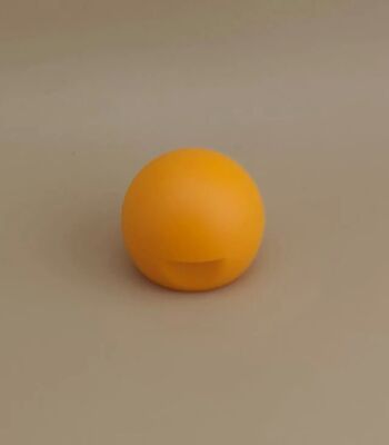 Tutup Bola Halus Matte Plastik Kuning untuk Botol Kosmetik