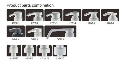 PP Botol Plastik Long Nasal Dispenser Pompa untuk Sanitizer K206-9
