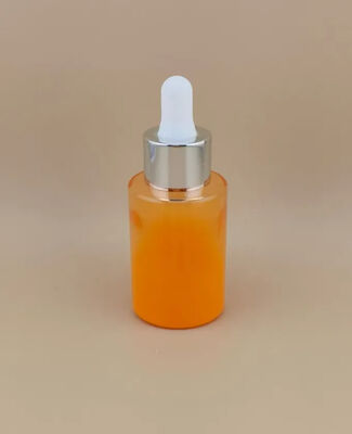 Desain Baru Cerah Perubahan bertahap Oranyeus halus Bottle Dropper Bulat untuk Essence