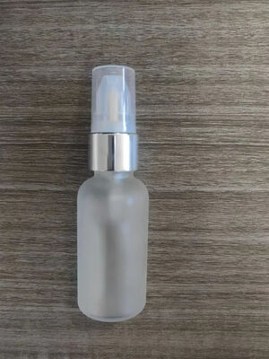 Botol Kaca Berwarna dengan Pompa Krim