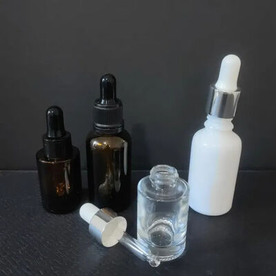 Hot Sale Produk Mata Wajah Minyak Esensial Kemasan Kosmetik Jelas 15ml 30ml 50ml Flat Square Glass Dropper Bottle