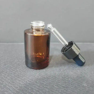 Botol Kaca Kosong Bening Mewah Kustom Warna Kustom Botol Penetes Minyak Esensial 15ml