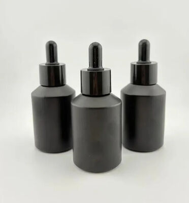 Dropper Botol Hitam Kaca Screen Pencetakan Perawatan Pribadi Eye Drop Pengemasan Minyak Esensial