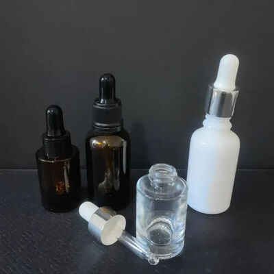 Pemasok Berkualitas Tinggi Amber Clear Boston 2oz Botol Minyak Esensial Kaca dengan Dropper 60ml untuk Serum