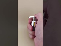 K204-1 Pompa Lotion Hitam dan Perak Kunci Kiri Kanan untuk Perawatan Kulit Sertifikasi ISO9001/ISO14001