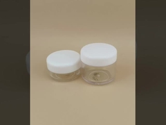 Wadah Krim Plastik Bening Perawatan Kulit dengan Tutup Ulir dan Sertifikasi