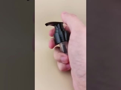 Lampu pompa lotion hitam berkilau dengan pita K201-9 untuk botol perawatan kulit