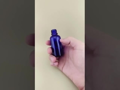 Desain Halus Botol Kaca Halus Biru Tua untuk Perendaman Losion