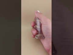 Desain halus Jelas halus Botol dropper persegi kecil untuk esensi