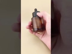 Desain Halus Botol Tetes Bulat Cokelat Bening Halus untuk Esens