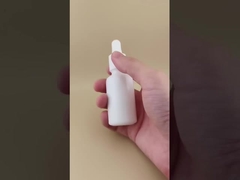 Botol Tetes Bulat Halus Putih dengan Desain Halus untuk Perawatan Kulit