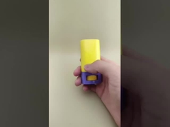 Kemasan Lip Balm Halus Kuning dan Ungu untuk Lipstik