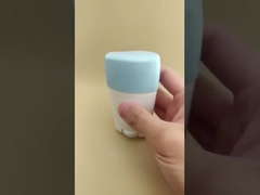 Kemasan Lip Balm Putih Besar Halus dengan Tutup Biru 2308 untuk Lipstik