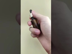 Desain Halus Botol Tetes Bulat Halus Cokelat Bening Kecil untuk Perawatan Kulit