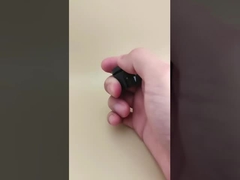 Tutup Bulat Plastik Hitam Halus untuk Botol Kosmetik