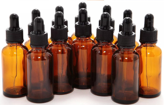 K1010 Penetes Serum Kaca Amber Kosong Untuk Minyak Esensial 20ml 30ml 50ml