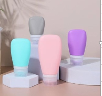Pencucian Proof Portable Empty Shampoo Ukuran Perjalanan Botol Silikon Cream Container