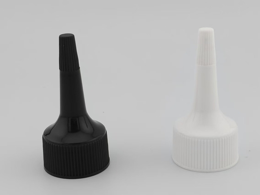 Tutup Botol Dispenser PP 24mm Putih Ribbed Penutupan Sekrup Cap