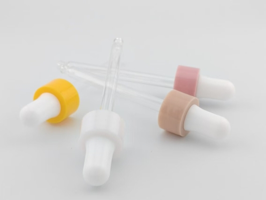 18 20 Warna Plastik Minyak Esensial Kaca Sekrup Dropper Non Spill Untuk Perawatan Kulit