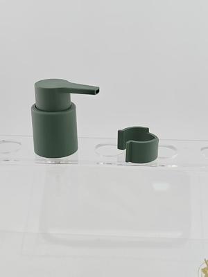 28/410 Plastik hijau matte Clip Hand Screw Cream Lotion Pump Untuk Botol