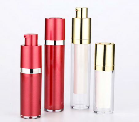 Plastik PP Kosmetik kosong 10ml 15ml Pompa tanpa udara Lotion Serum Botol