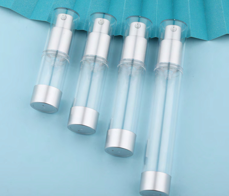 15 ml botol pompa beku tanpa udara Plastik pompa lotion vakum wadah perjalanan