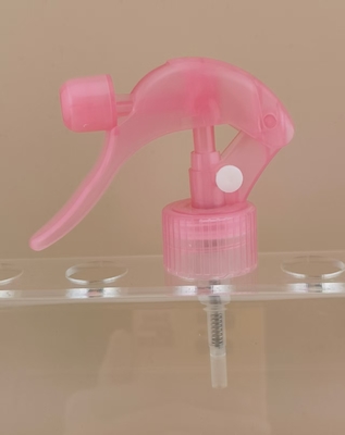 K604-1 Penyemprotan Pemicu Plastik Mini Pink Jelas untuk Perawat Rambut Disesuaikan