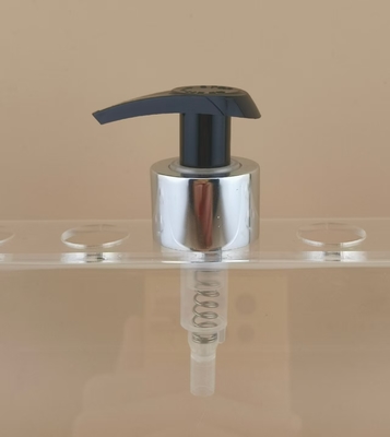 Pompa Lotion Hitam dan Perak K204-3 untuk Perawatan Kulit Sertifikasi ISO9001/ISO14001