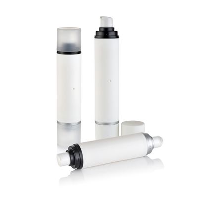 15 ml botol vakum krim siang dan malam dengan kepala ganda