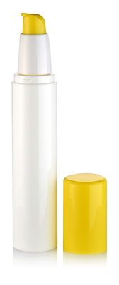 Kualitas Baik Warna PP Bulat Skincare Container Pompa Airless Botol
