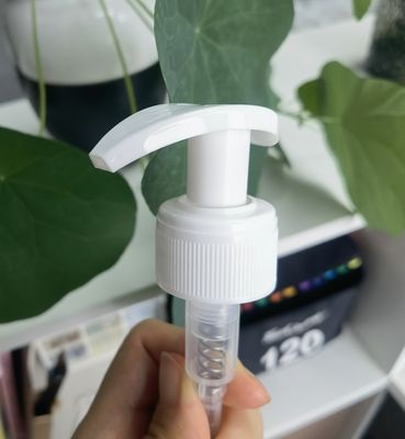 Lotion Pump 316SS Spring White Body Lotion Dispenser Pump Neck 24 / 28 Tingkat Pelepasan K202-5