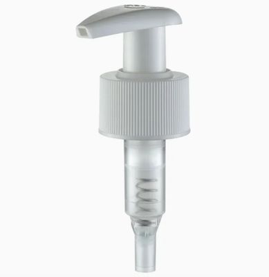 Pompa Losion PP Tutup Berusuk Halus Kepala Pelana Kunci Sekrup Plastik Pompa Losion