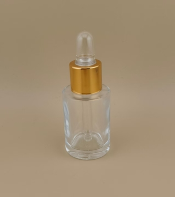 botol dropper kaca halus untuk lotion jelas desain matte CRC mungkin