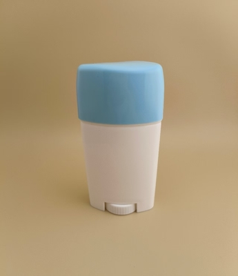 White Big Smooth Lip Balm Packaging with Blue Lid 2308 for Lipsticks